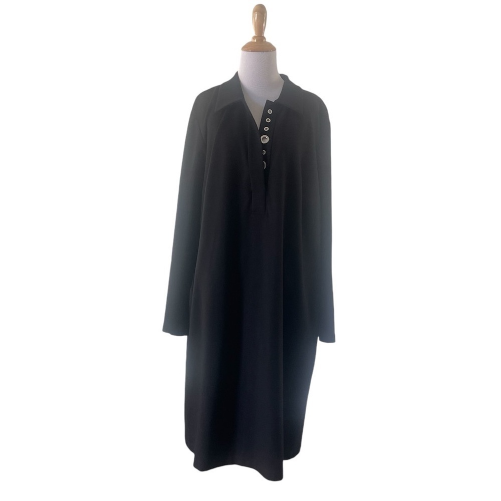 Black Lafayette 148 New York Black A line Dress